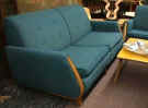 Davenport and Arm Chair:  M332 and M330, circa 1948-50